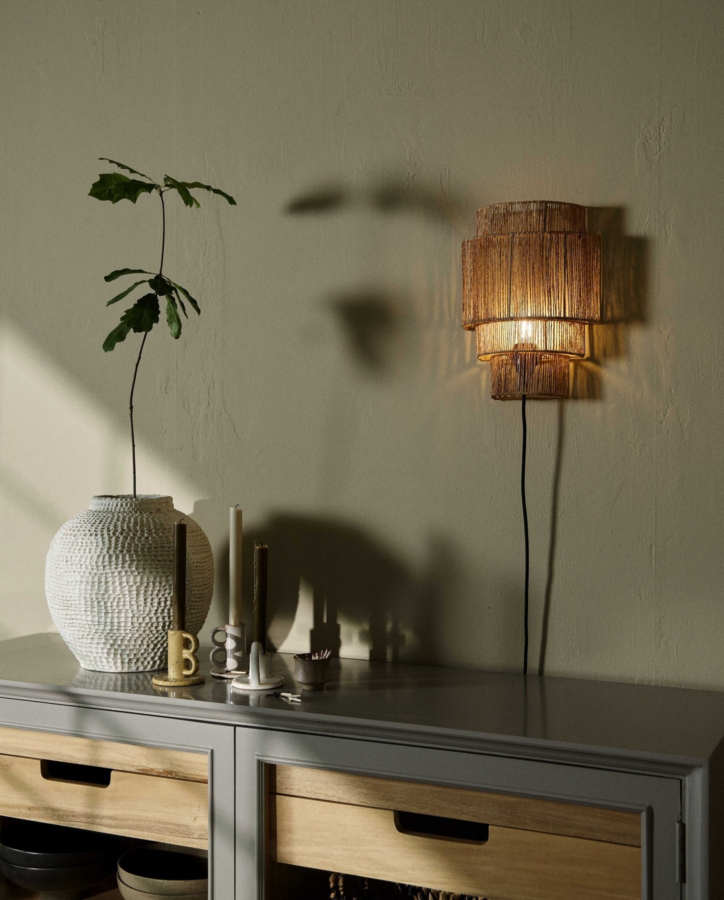 AIDOS væglampe - natur