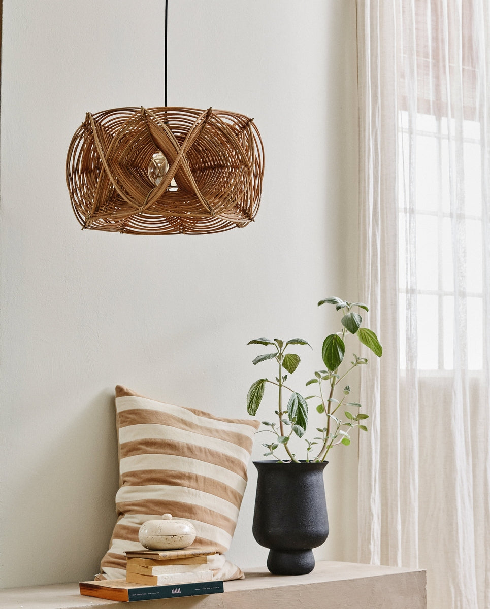 METIS lampeskærm i rattan - ø50 cm - natur
