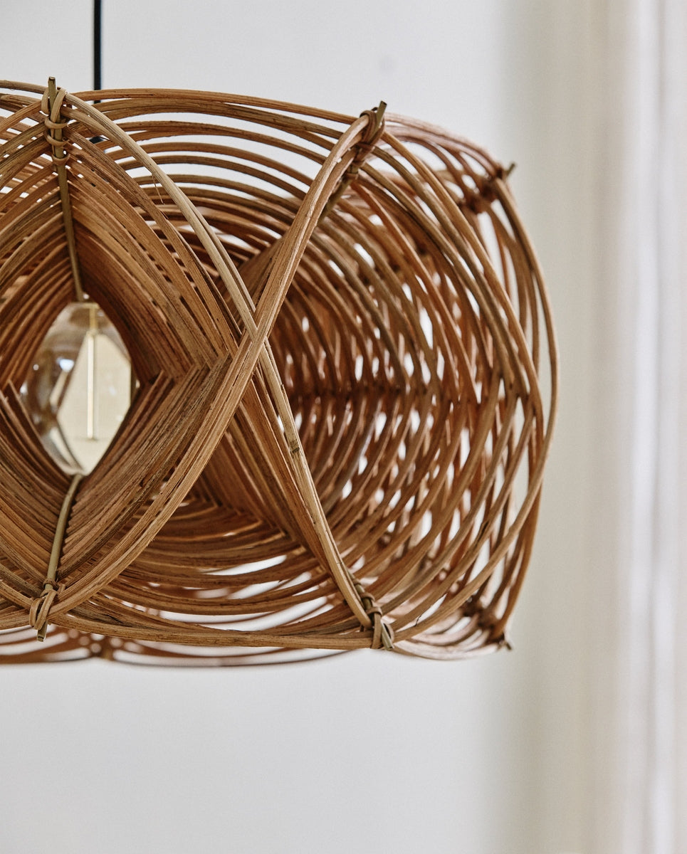 METIS lampeskærm i rattan - ø50 cm - natur