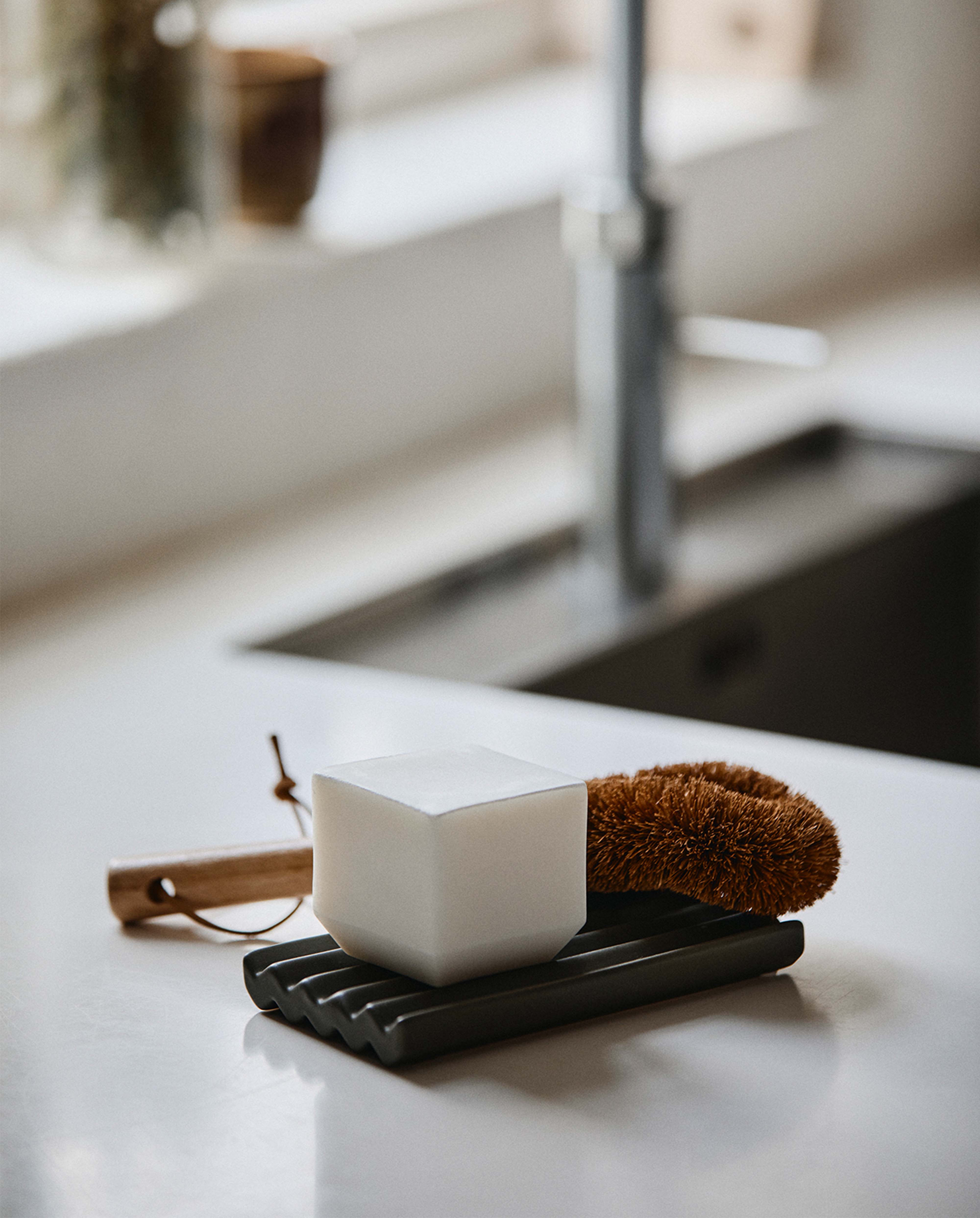 Keramik sæbeskål, S | GREEN 8 x 10 cm