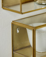 ADA vægskab i jern, M, 50x35 - guld finish