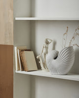 RAKITU blomstervase - konkylie - h25 cm - hvid