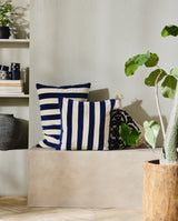 ALHENA pudebetræk - hvid/blå