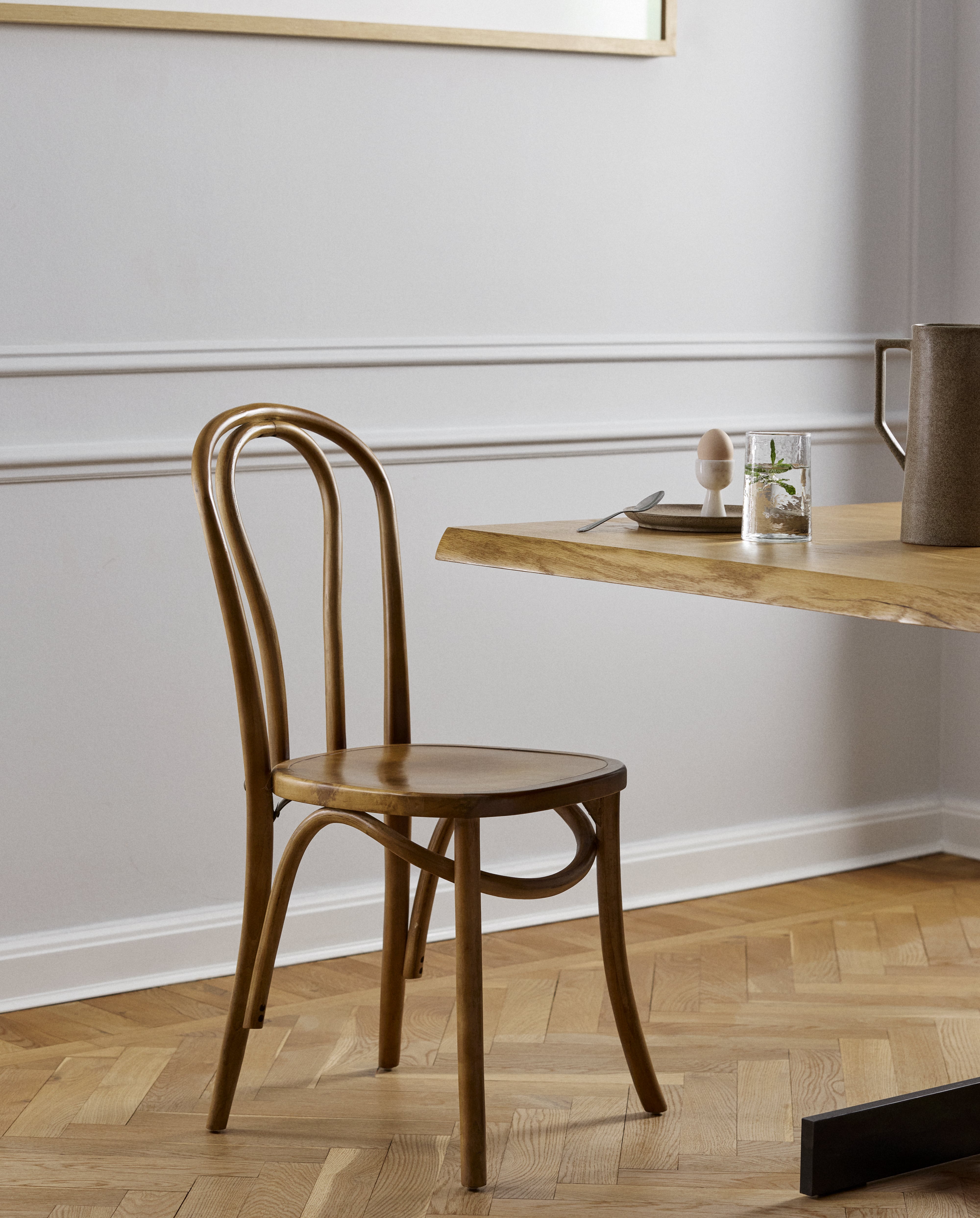 BISTRO spisebordsstol i træ - natur