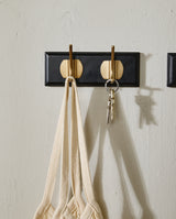 EDGY knagerække med 2 knager - sort