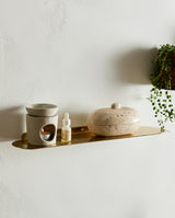 FANOE hylde i jern - small - L35 cm - guld finish