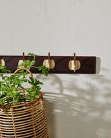 EDGY knagerække med 8 knager - mørkebrun