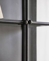 DOWNTOWN vægskab i jern - 81x54 - sort