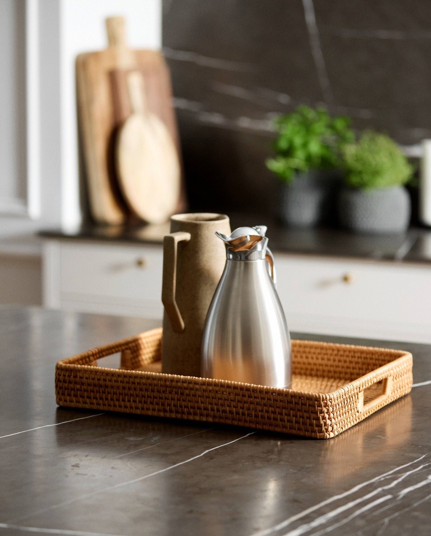 FIGUS rattan serveringsbakke - natur