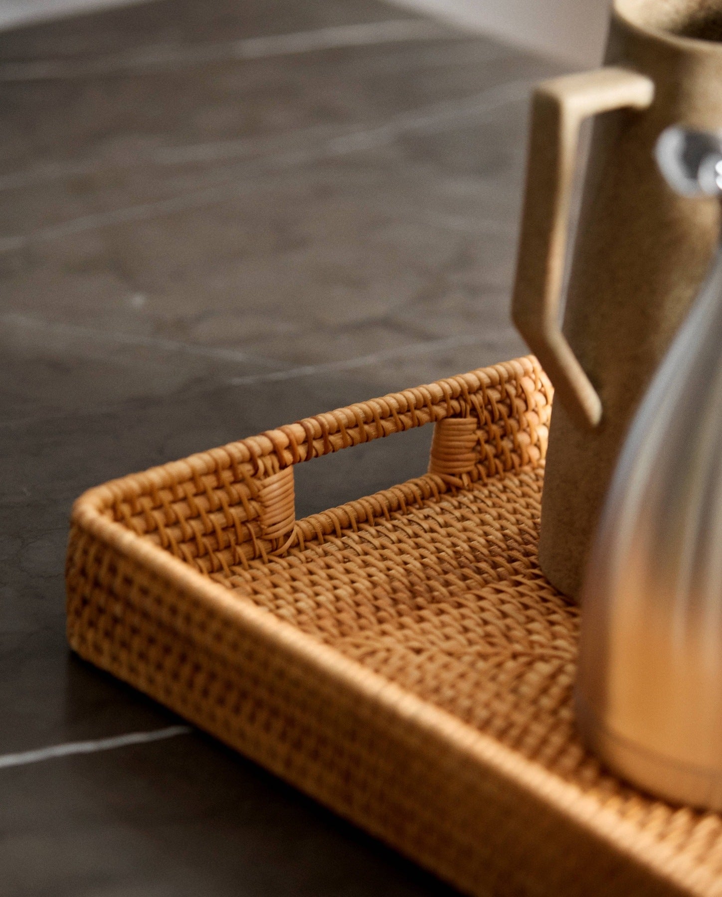 FIGUS rattan serveringsbakke - natur