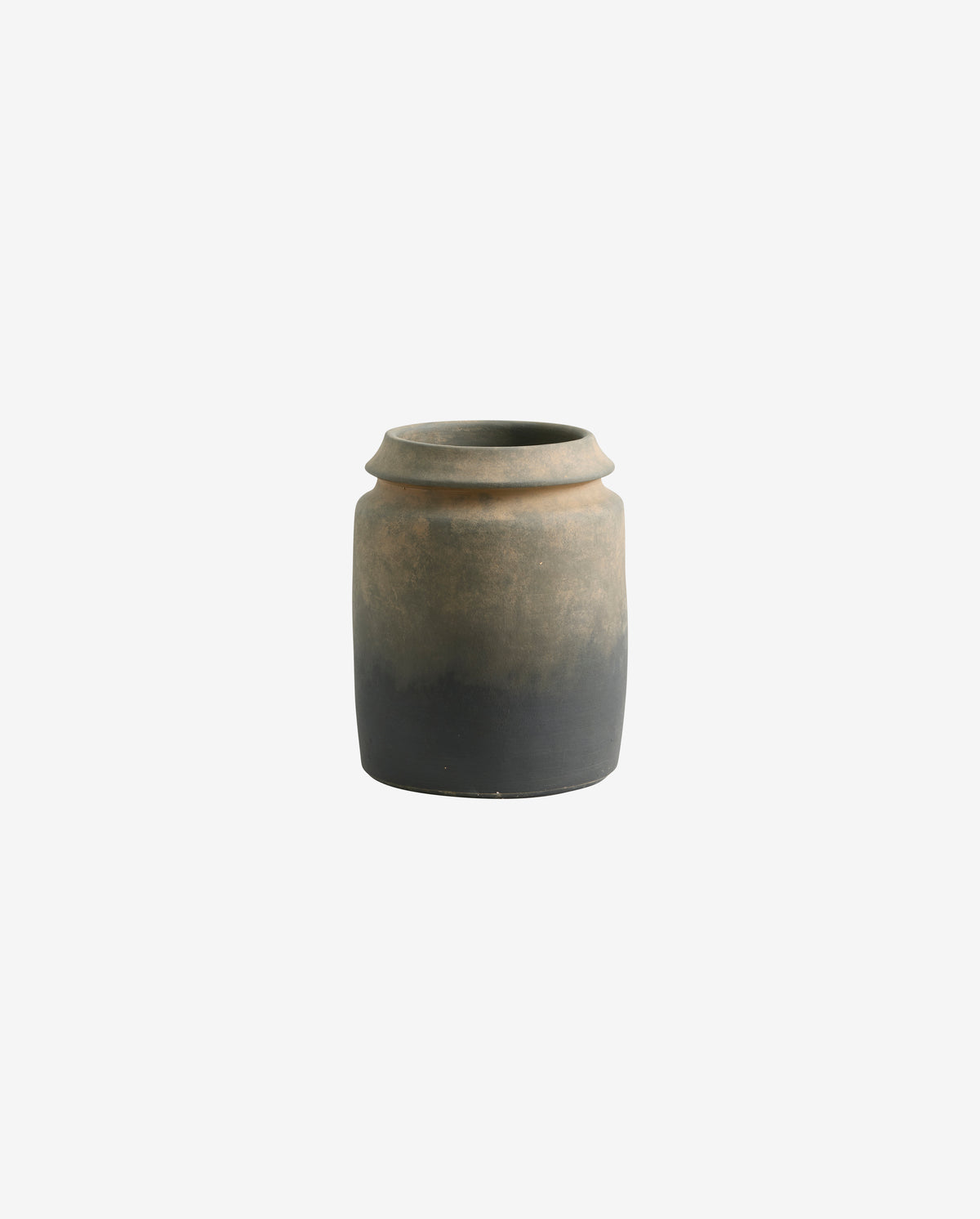 KAVO rustik urtepotte/vase, S - sort/brun