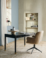 EMS desk w/2 drawers, S - black