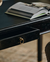 EMS desk w/2 drawers, S - black