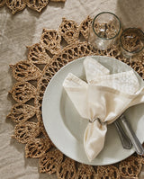 Stofserviet i bomuld - 40x40 cm - off white