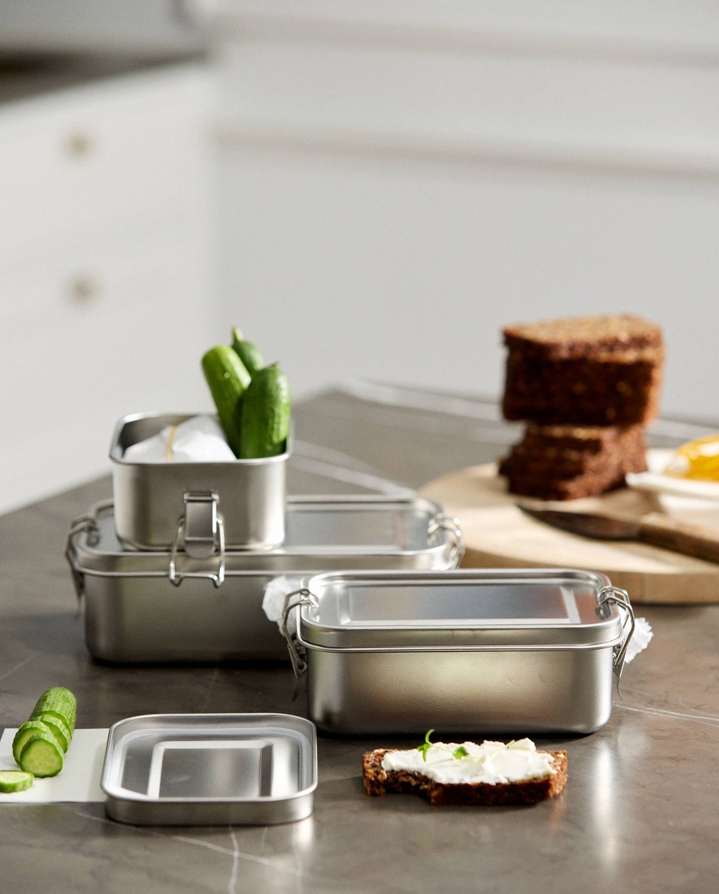 RUMEX firkantet madkasse, L - 1400 ml