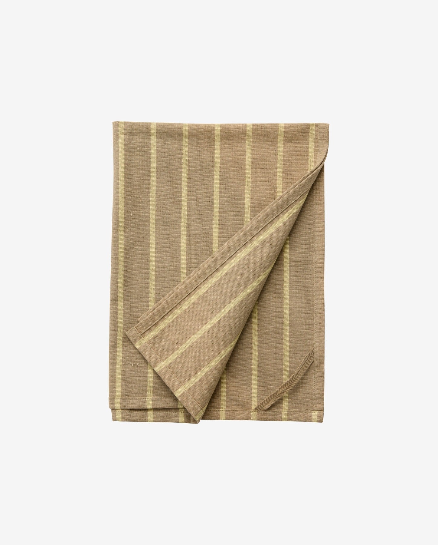 KINU viskestykke, stribet - gul/beige
