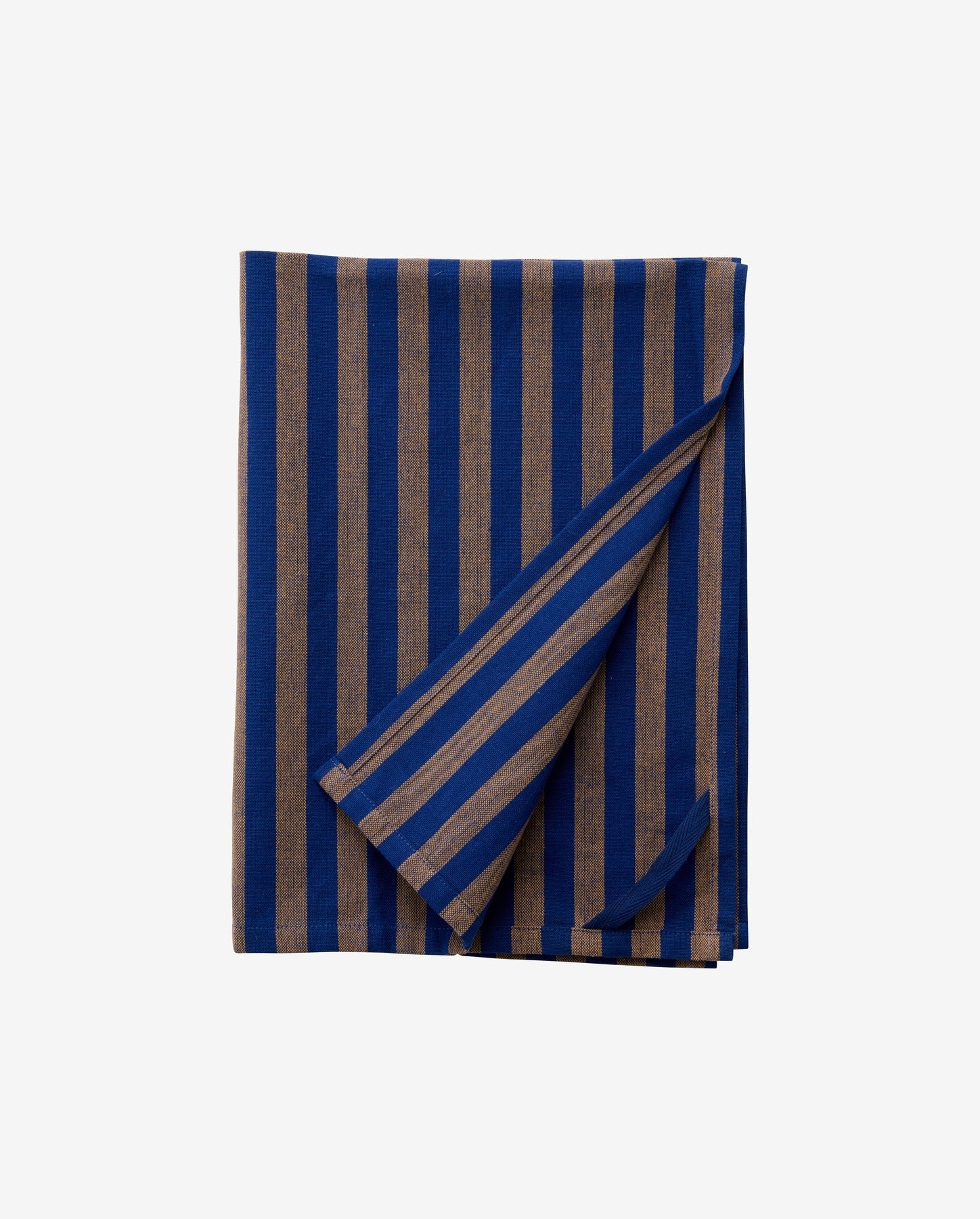 RAFU viskestykke, stribet - brun/blå