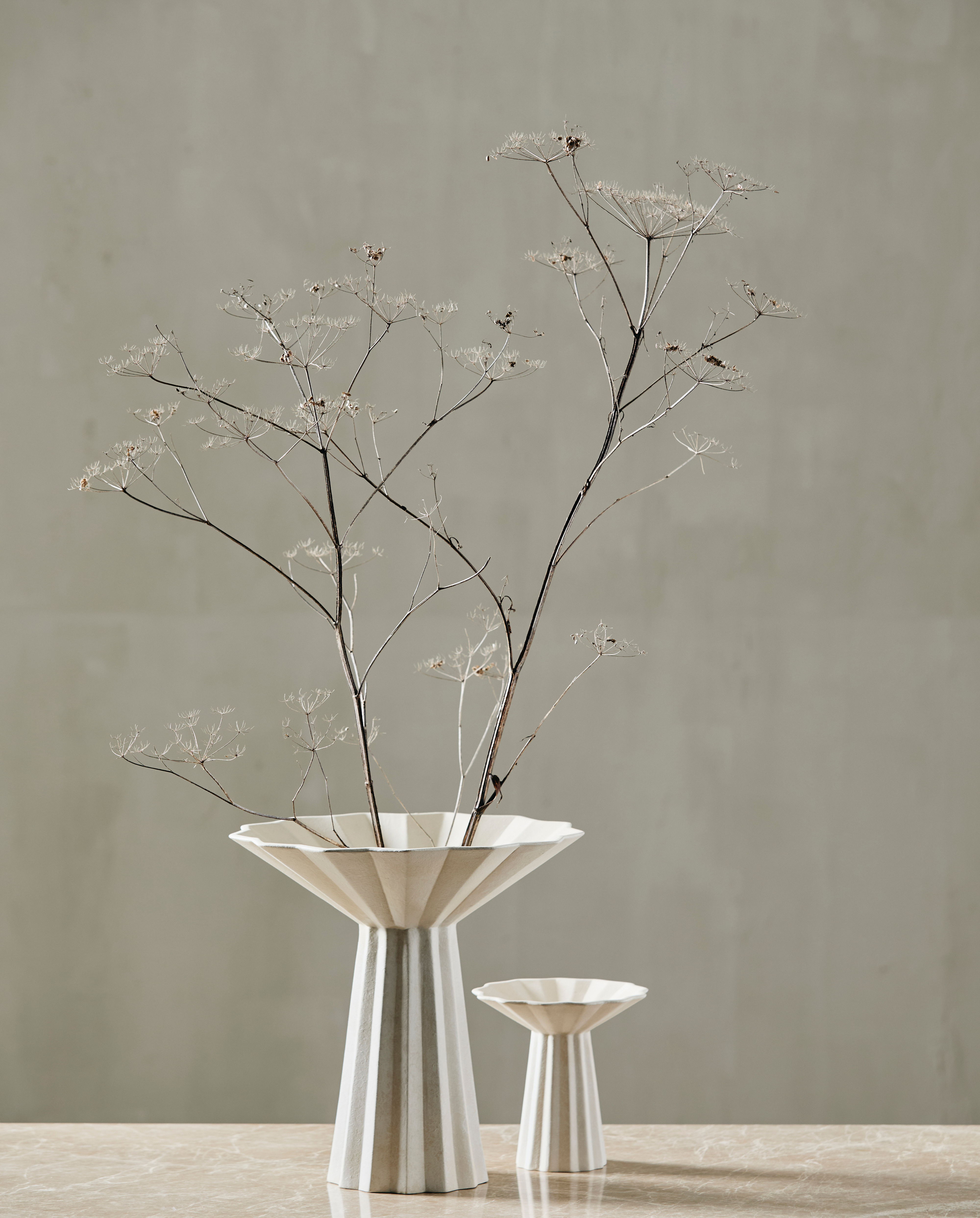 MINU vase, L - råhvid