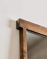 ARDEA spejl med træramme - 80x52 cm - natur - nordal.dk