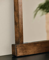 ARDEA spejl med træramme - 80x52 cm - natur - nordal.dk