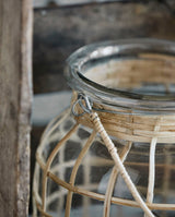 BAMBOO lanterne i bambus - h15 cm - natur - nordal.dk