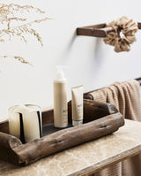 CONDO træfad / træbakke - 23x46 cm - mørkebrun - nordal.dk