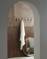 CURLEW rundt spejl i jern - ø80 cm - guld finish - nordal.dk