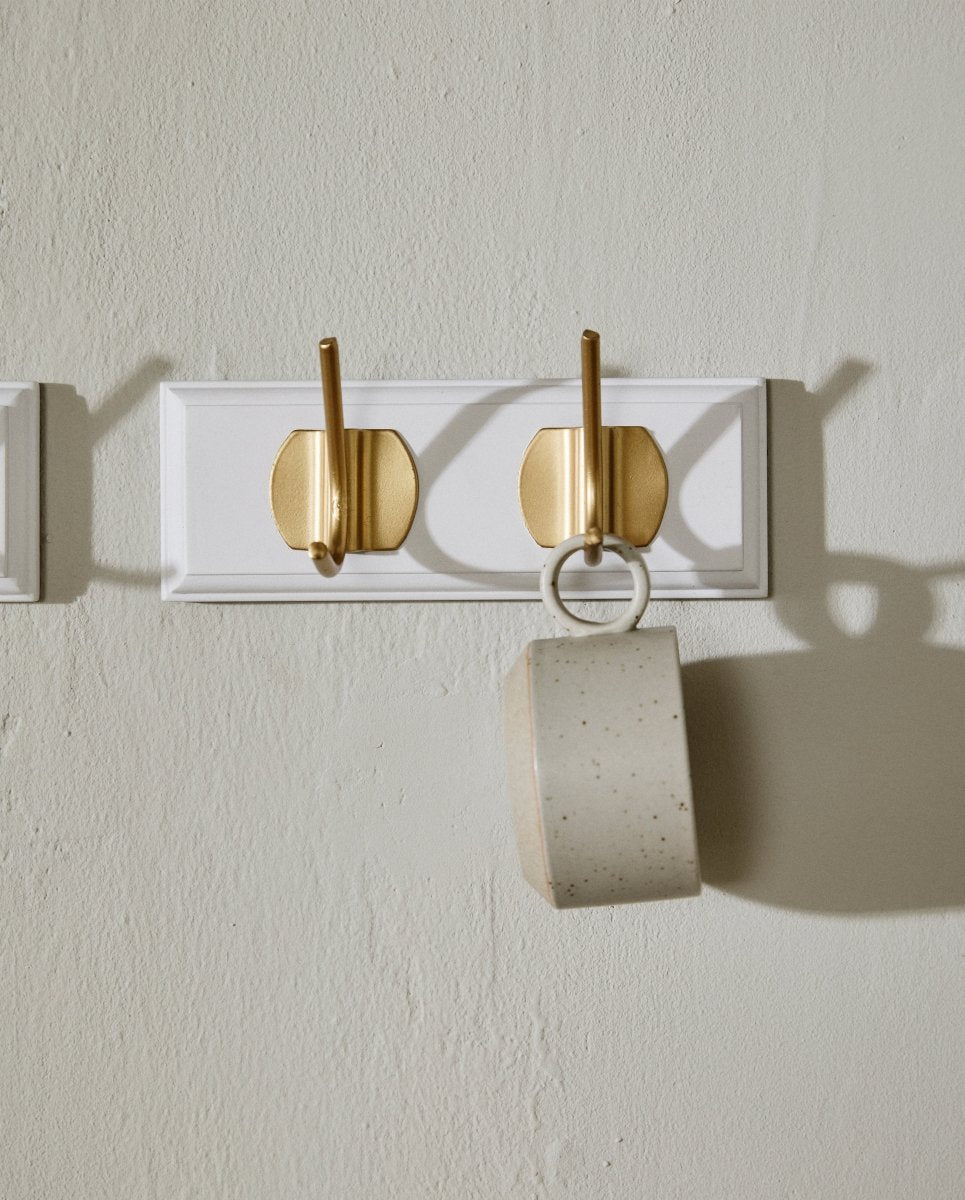 EDGY knagerække med 2 knager - hvid - nordal.dk