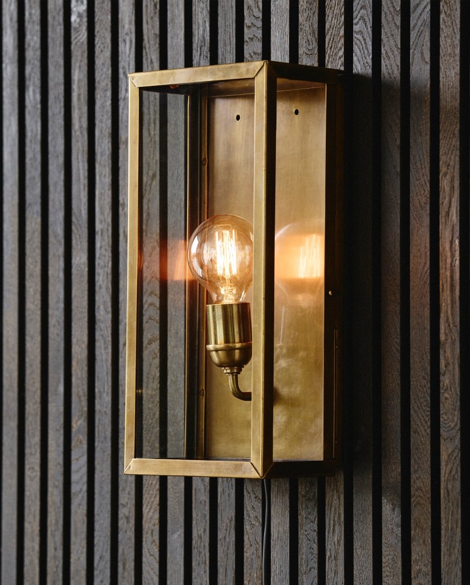 EOS væglampe / udendørslampe - h40 cm - messing finish - nordal.dk