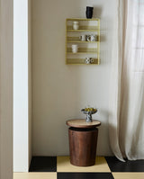 KWANDO sidebord med travertinplade - natur - nordal.dk