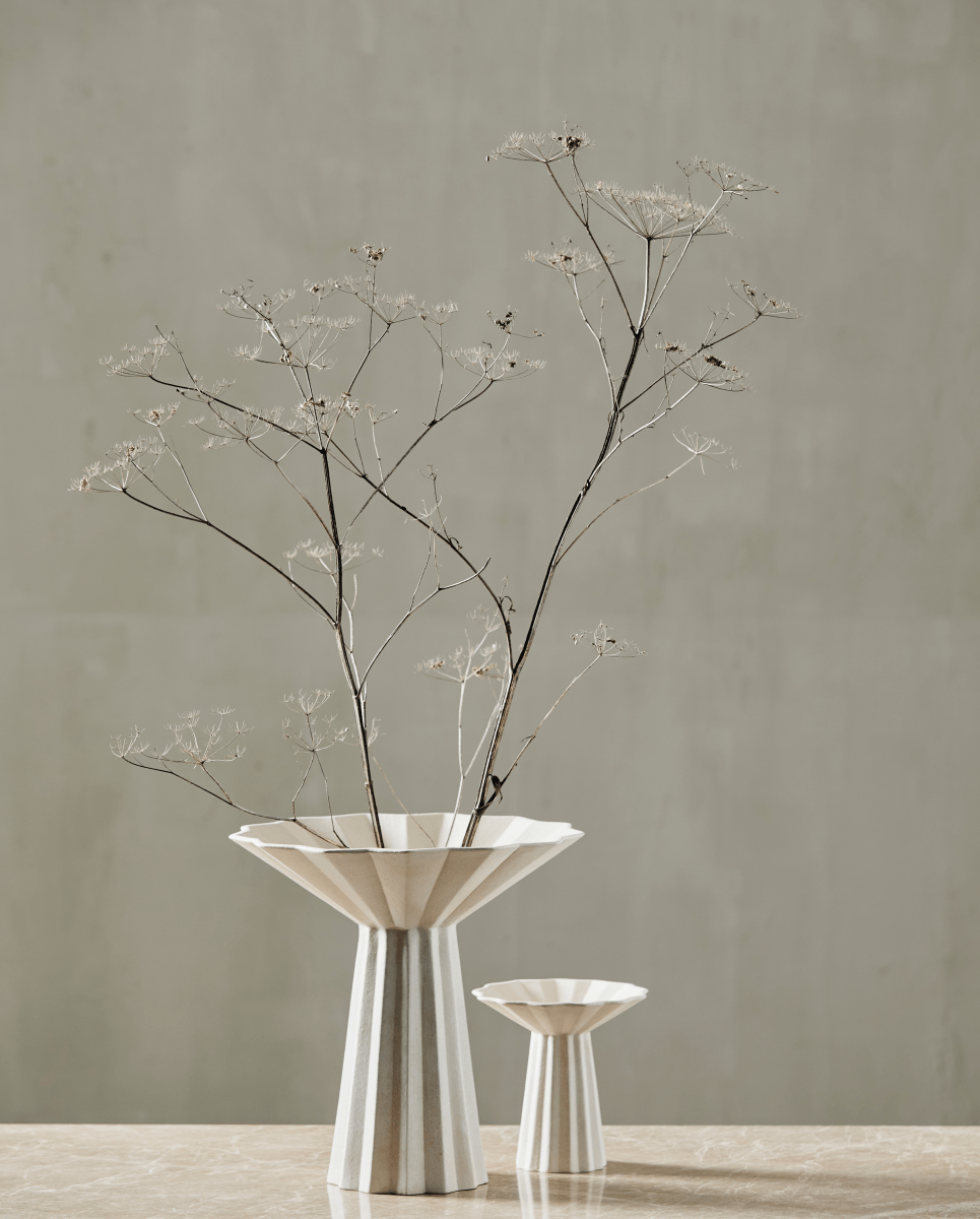 MINU vase, L - råhvid - nordal.dk