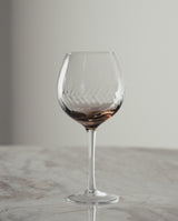 GARO vinglas - h23 cm - klar glas/brun