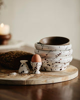 RIA skål m. splash - råhvid - nordal.dk