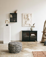 ROSALA skulptur til dekoration - h43 cm - sort/hvid - nordal.dk