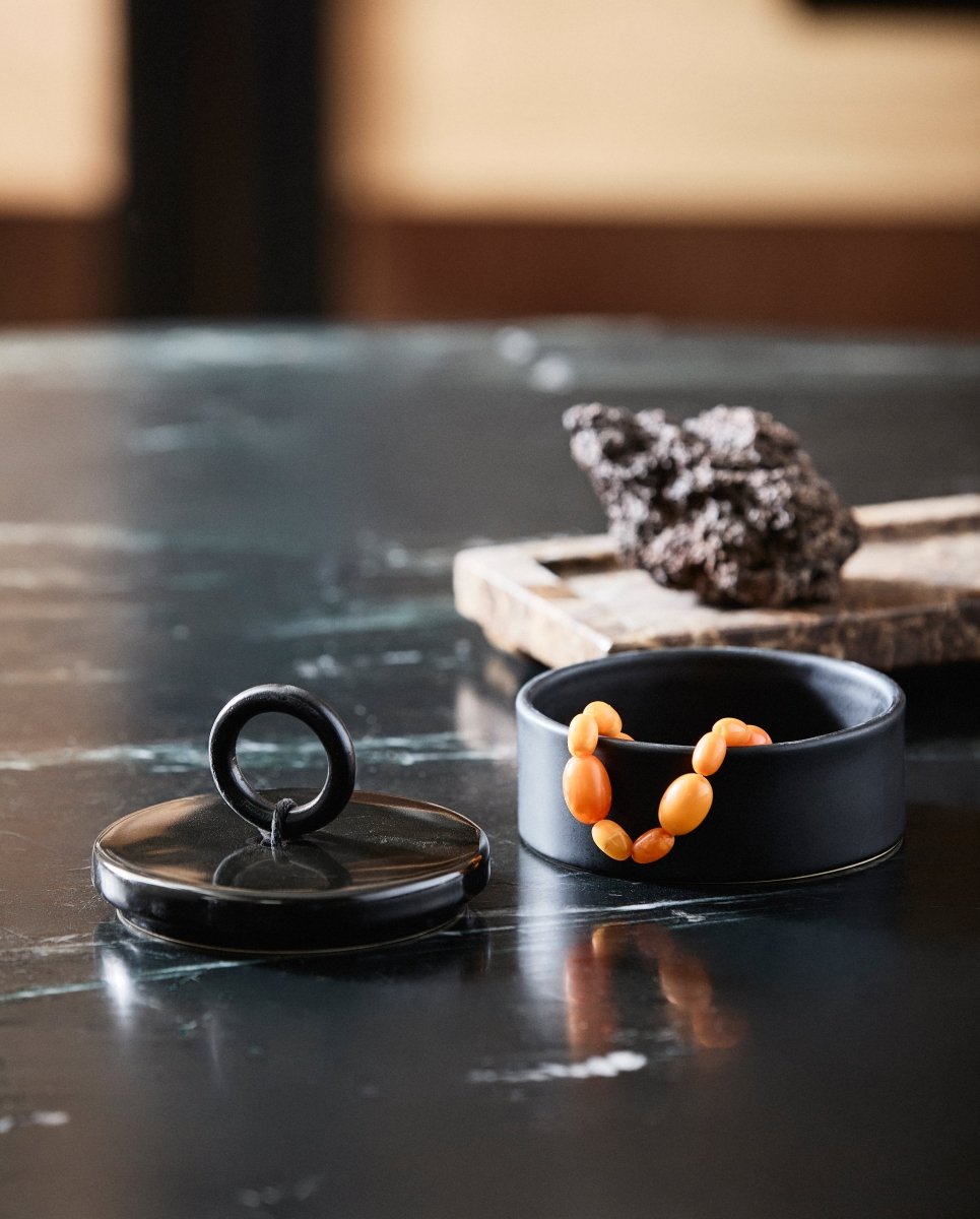 TAZA opbevaringskrukke - sort - nordal.dk