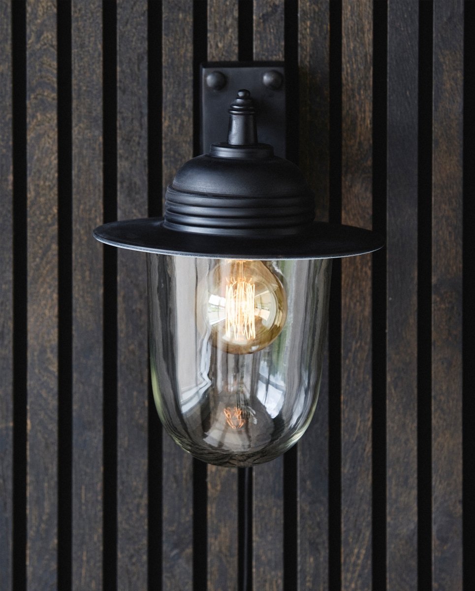 Udendørslampe til væg - h31 cm - sort - nordal.dk