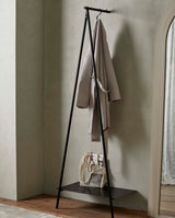 RAVI garderobestativ i jern - 180x64 cm - sort
