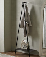 RAVI garderobestativ i jern - 180x64 cm - sort