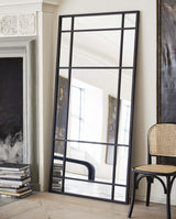 SPIRIT spejl med jernramme - 204x102 cm - sort