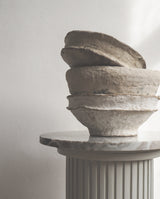 BOWL original indisk skål i papmaché - beige farver