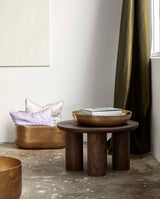 LAIKA kurv i aluminium - medium - l60 cm - guld finish