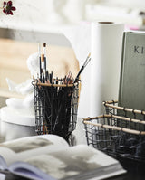 HANA opbevaringskurv i sort metalflet, XS - sort