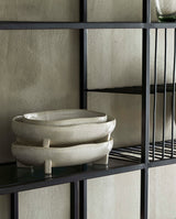 PEMBA fad i keramik - small - 23x13,5 cm - offwhite