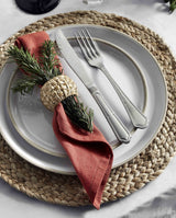 Rund dækkeserviet i jute - ø35 cm - natur