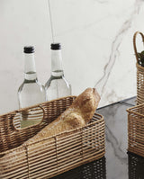 ZADAR fletkurv i rattan - 23x36 cm - natur