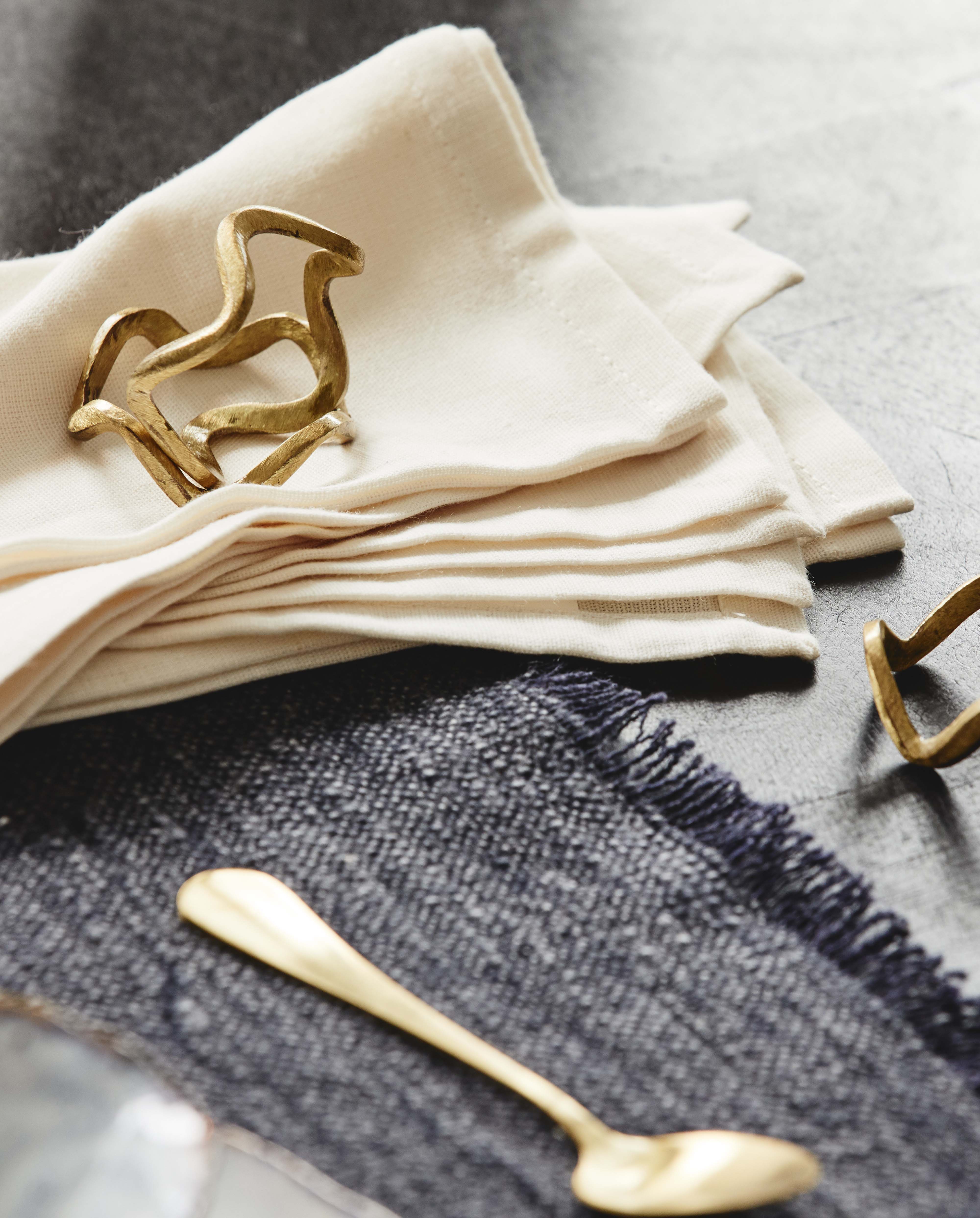 SKYE servietring - 1 stk - ø4,4 cm - guld finish