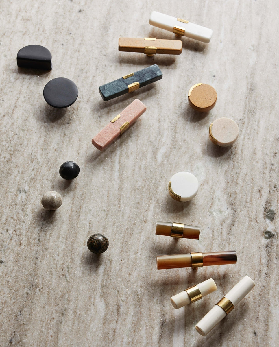 ACTON knob/knage i marmor - sand