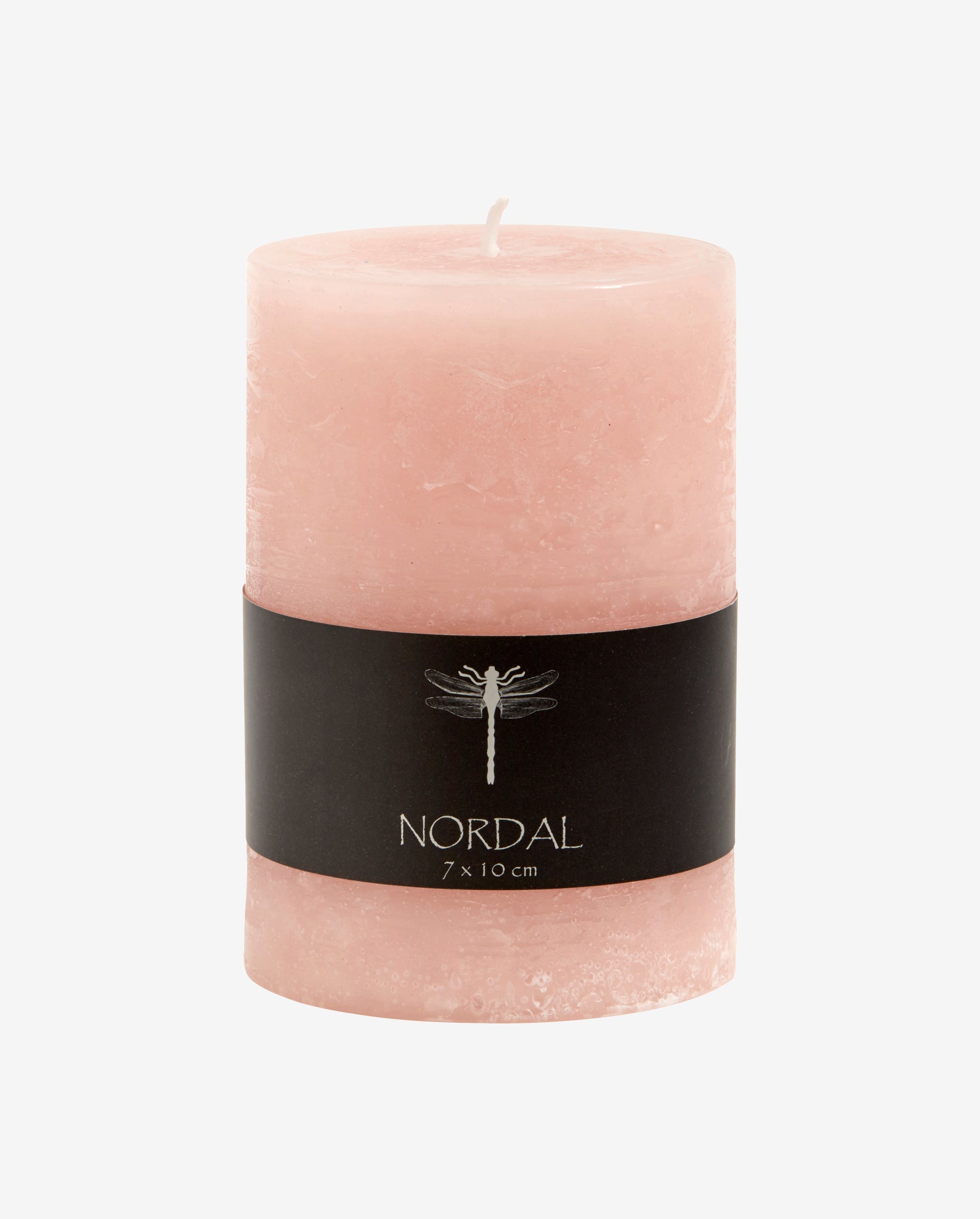 Bloklys - medium - ø7 cm - h10 cm - rosa