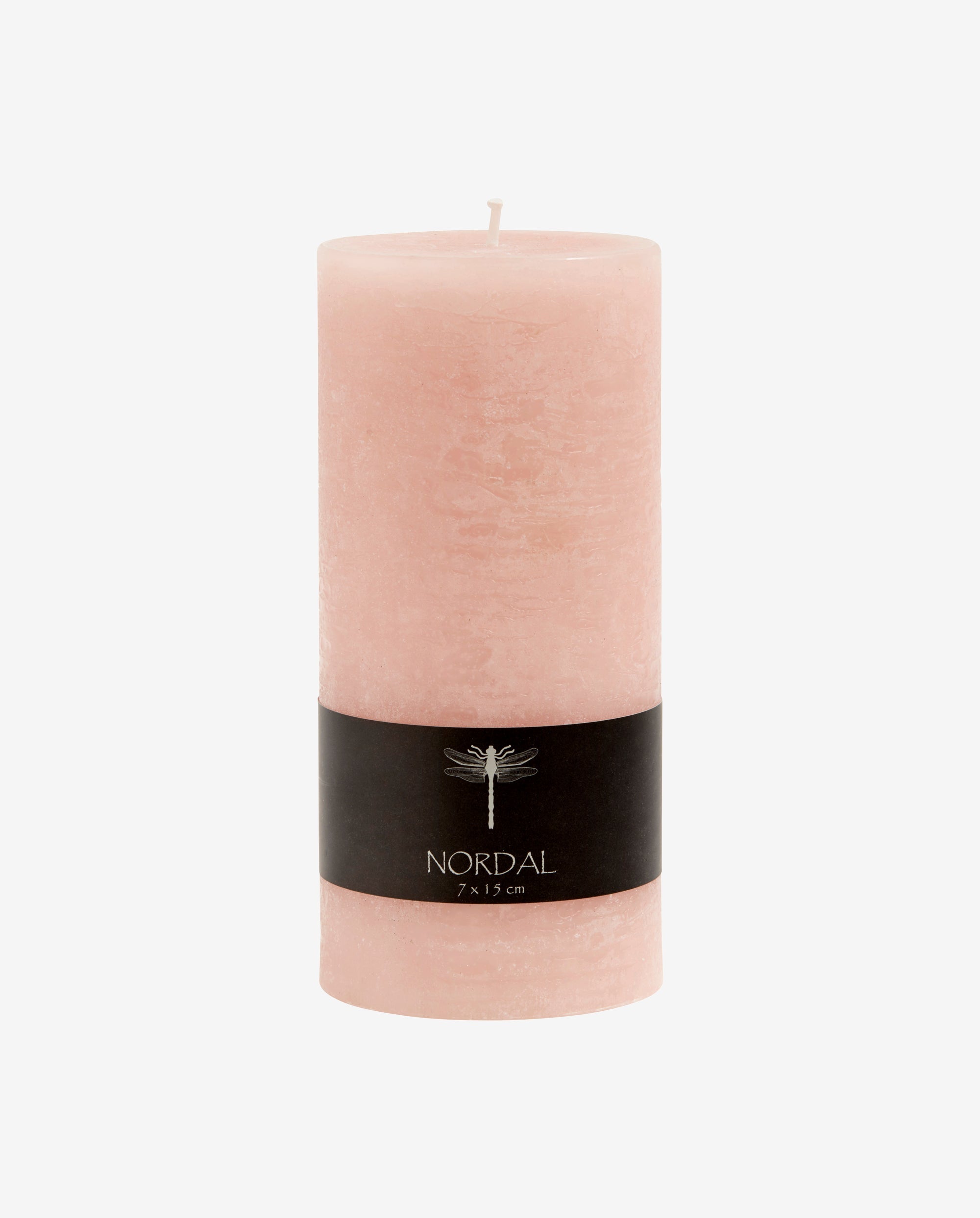 Bloklys - large - ø7 cm - h15 cm - rosa