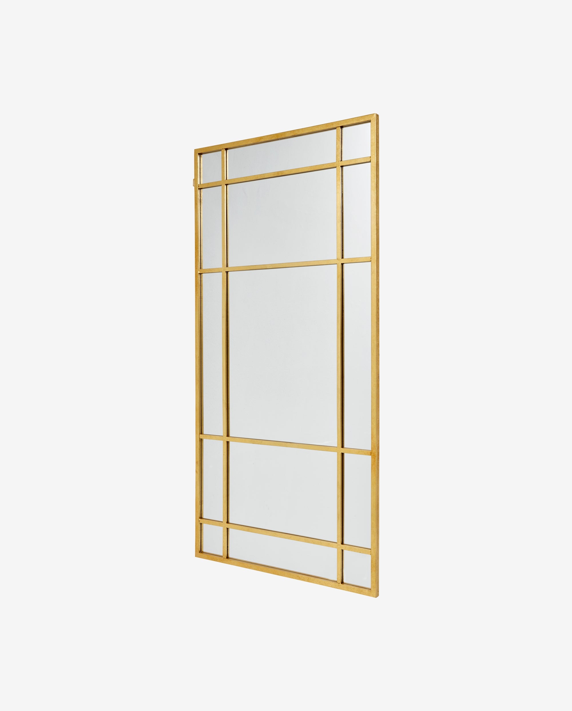 SPIRIT spejl med jernramme - 204x102 cm - guld finish